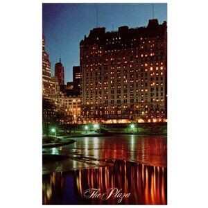Postcard Chrome era The Plaza New York A Sonesta Hotel